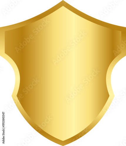 Golden Shield Narrow Bottom Graphic