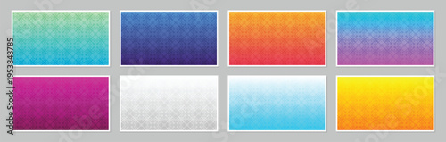 Colorful Gradient Seamless Pattern Background Set Decorative Abstract Te
