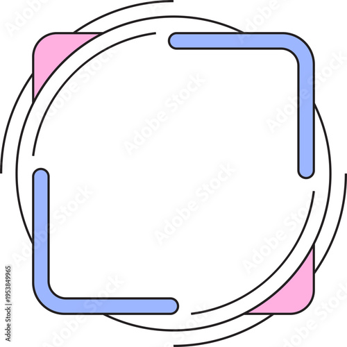 minimalist aesthetic frame border viewfinder camera lens shutter