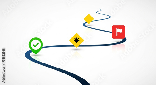 Roadmap to Success - Visualizing the Path to Achieving Goals.