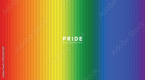 Pride rainbow gradient background with colorful stripe lines and vibrant LGBT design for pride month. Gay, lesbian, bisexual and transgender community. Vector illustration.