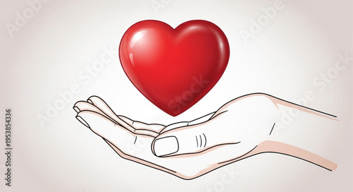 Heart in Hand - A Symbol of Love and Giving.