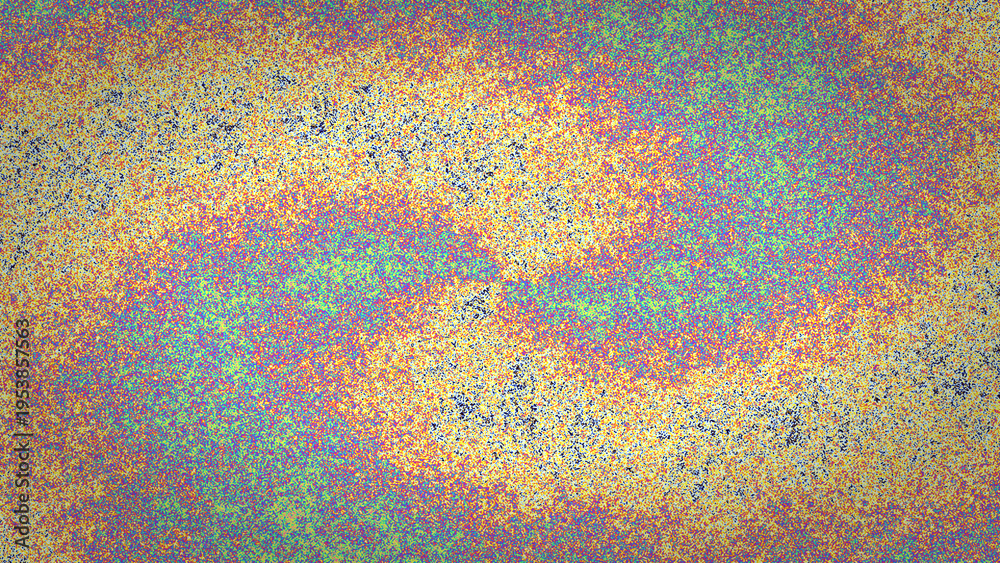 Fototapeta premium Oil Spill Spectrum: Capturing the vibrant iridescence of an oil spill on a surface, this image reveals a kaleidoscope of colors, showcasing the interplay of light and substance.