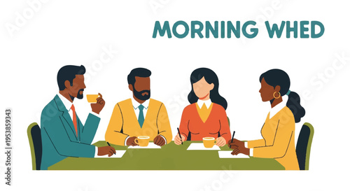 People collaborating at table discussing ideas and concepts