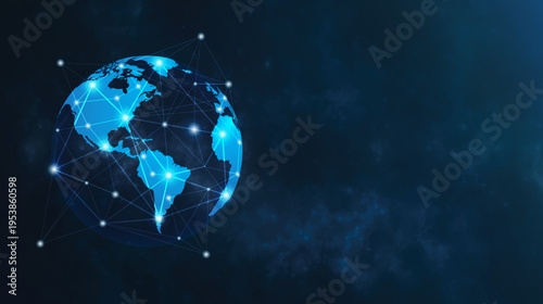Global Network Connection Technology with Digital Earth and Communication Nodes