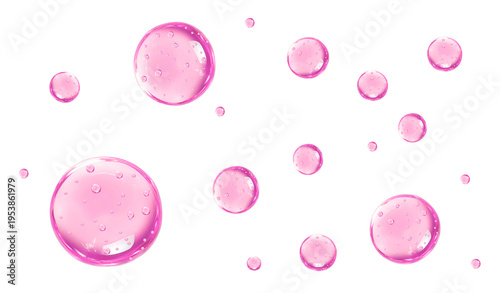 Water bubble. Soap, foam, Water droplet. Serum. Gel.	