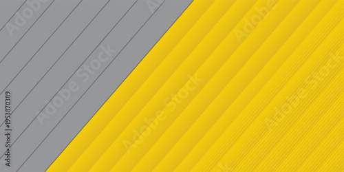 Yellow and Ultimate Gray Random Rectangle Pattern Background. 2021 Color of the Year. Overlapping Irregular 3D Texture. Glowing Gradient Low Poly Surface