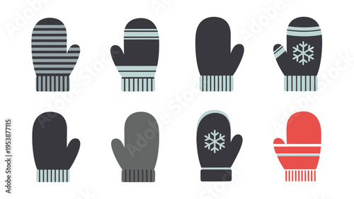 Winter Mittens Collection: Various Designs and Colors