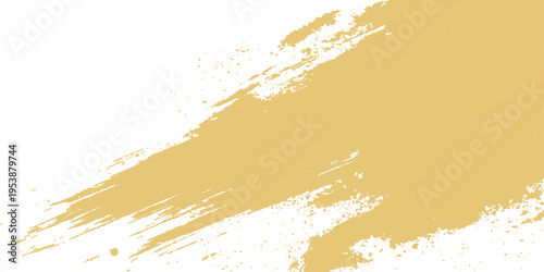 Abstract brushstroke of golden hue, a bold artistic statement on any creative project. The artwork's textured strokes and vibrant color offers visual depth and stylish expression.