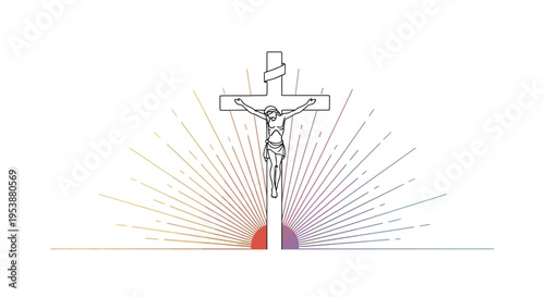 Jesus Christ on the Crucifix.