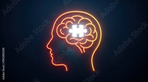 human head with brain