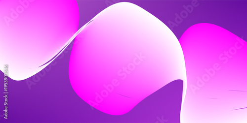 Abstract Magenta and Purple Fluid Gradient Wave Background