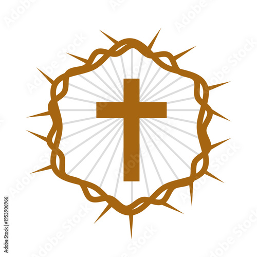 Crown Of Thorns Jesus Good Friday Illustration
