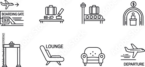 Airport Icons Collection