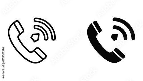 phone signal icons vector illustration, flat design