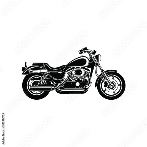 Motorcycle Vector Transportation Commercial Asset