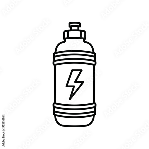 Energy Drink Bottle Power Symbol Commercial