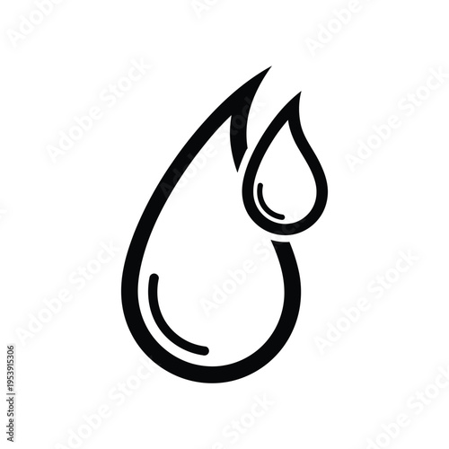 Liquid Drops Icon Business Vector