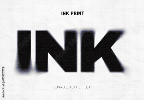 Ink Print Text Effect