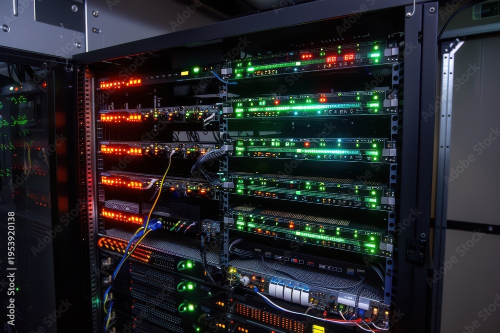 Naklejka premium Data Center Server Room