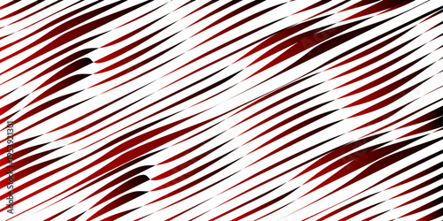 Red and white abstract wallpaper featuring a bright wave pattern with striped lines and flowing curves for a modern vector backdrop design