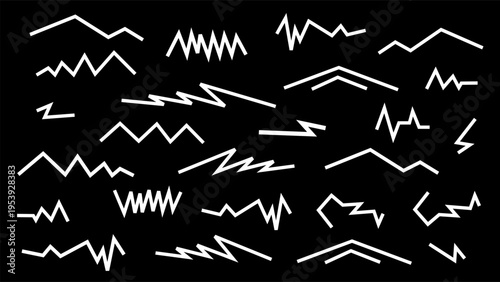  Abstract lines background. Abstract white geometric lines creating dynamic modern texture with minimalist artistic visual rhythm