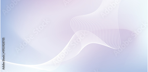 Soft white mesh wave abstract flowing background design
