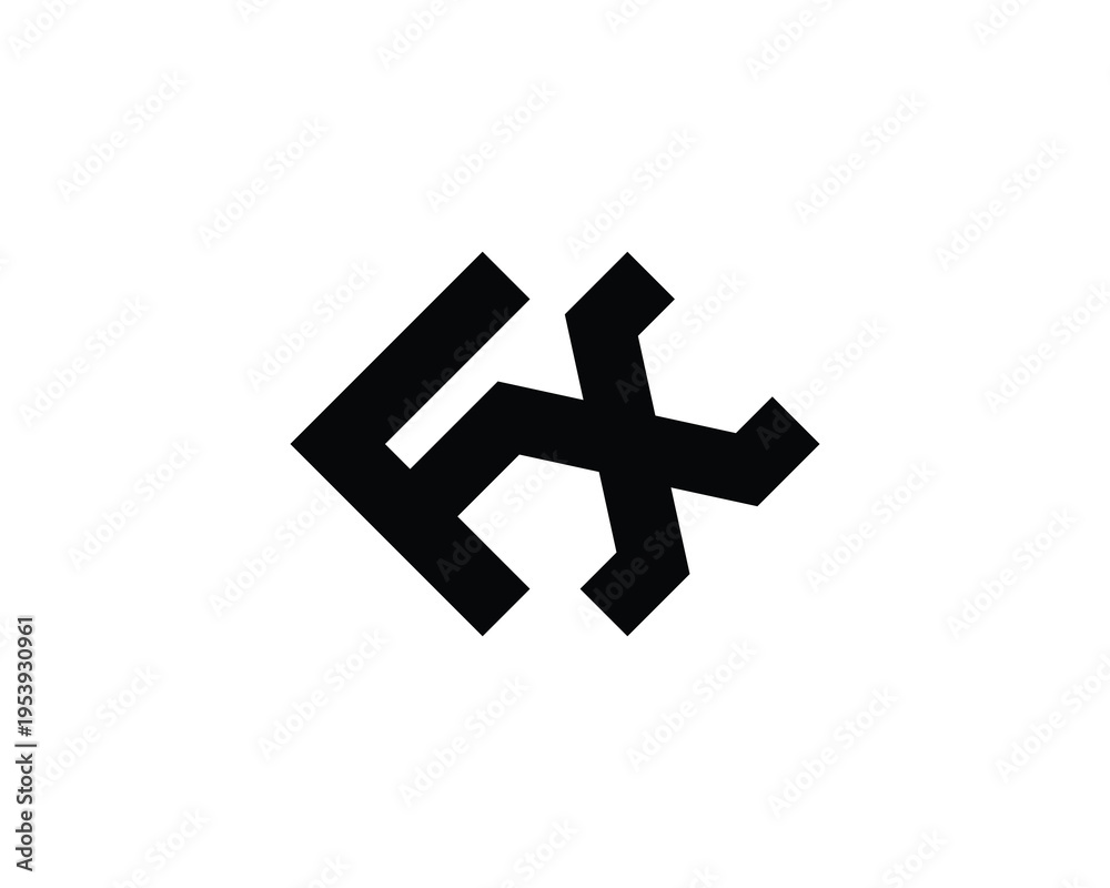 Obraz premium FX Logo Design. FX