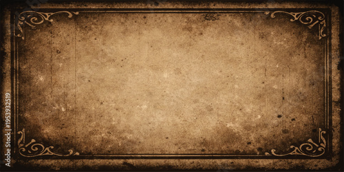 Vintage grunge textured paper frame background