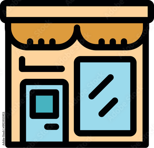 Building facade featuring a prominent payment terminal, streamlining financial transactions for enhanced accessibility and convenience