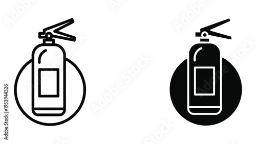 perfume bottle and spray nozzle flat design vector illustration