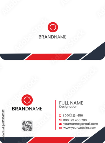 Printready abstract corporate business card design for marketing manager