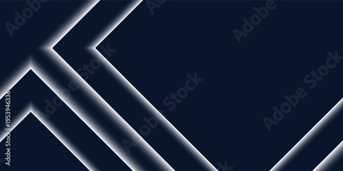 Sleek navy blue composition with illuminated corner shapes, offering a clean and contemporary visual style.