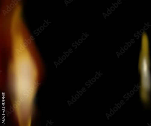 Abstract Orange Light Leak Dual Glow Overlay Effect