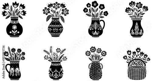 Beautiful floral arrangements in decorative vases for home decor inspiration