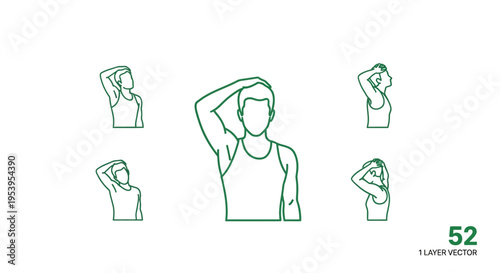 Man putting on a t shirt.