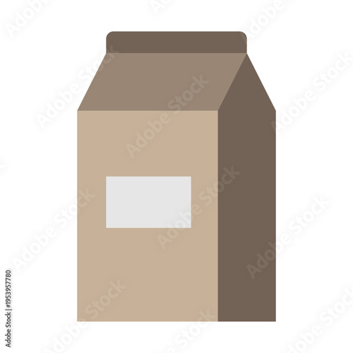 Milk Carton Vector Flat Icon Design