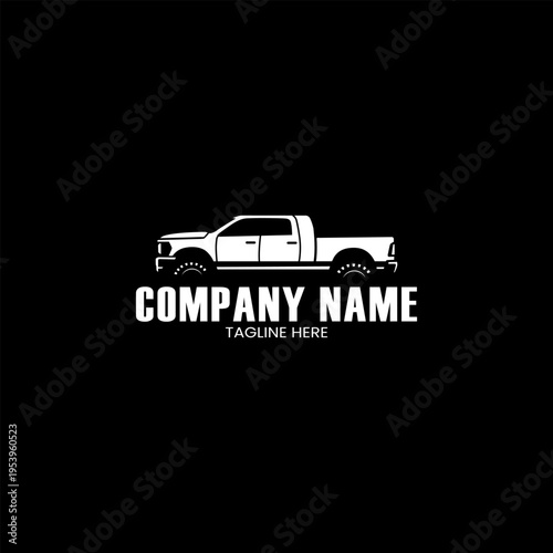 Off Road Vehicle Silhouette Automotive Logo Template