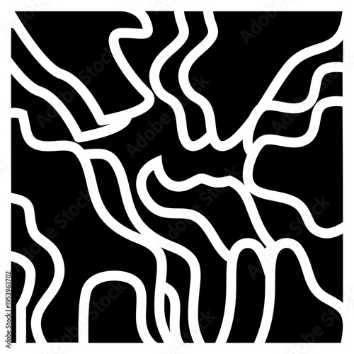 Camouflage Pattern glyph icon
