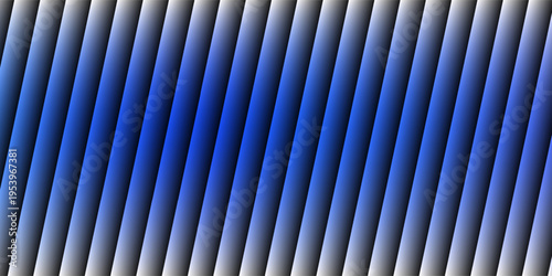 Abstract vertical blue light bar pattern background with glowing cyan center, creating a vibrant digital sound wave or equalizer effect, isolated on