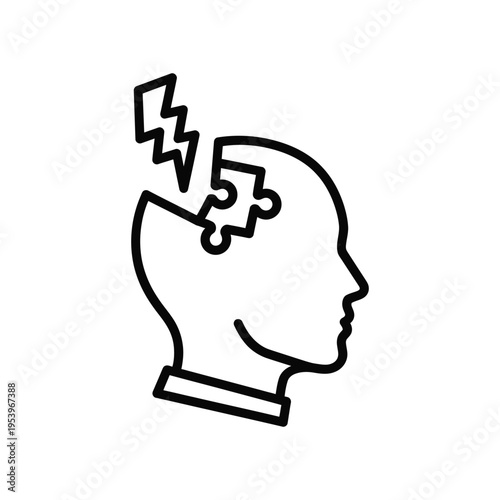 Head Puzzle Breakthrough Concept