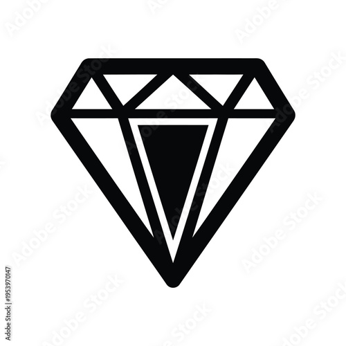 Diamond Gemstone Icon Commercial Graphics