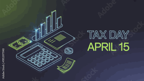 Visualizing tax season charts calculator documents and the april 15 deadline