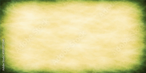 Abstract grungy paper background with faded yellow and green.