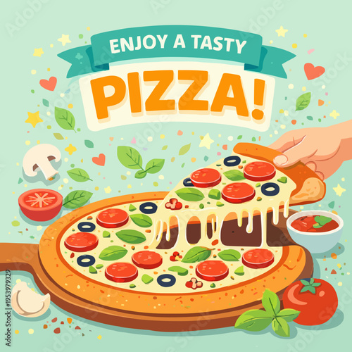 Delicious Pizza Meal