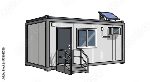 Small portable modular home office building.