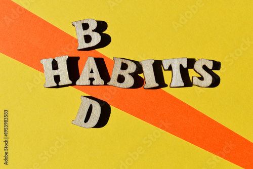 Bad Habits, words in crossword form