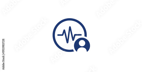 Healthcare monitoring system flat icons set. medical, heartbeat, pulse line, patient profile, health tracking, cardiology, digital care, user interface, clinic tools