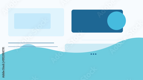 Abstract fintech UI background with layered panels, data flow curves, grid accents and premium geometric composition for dashboards and startup apps X