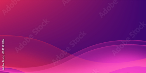 Abstract modern background with smooth flowing gradient waves in vibrant pink and purple tones eps10
